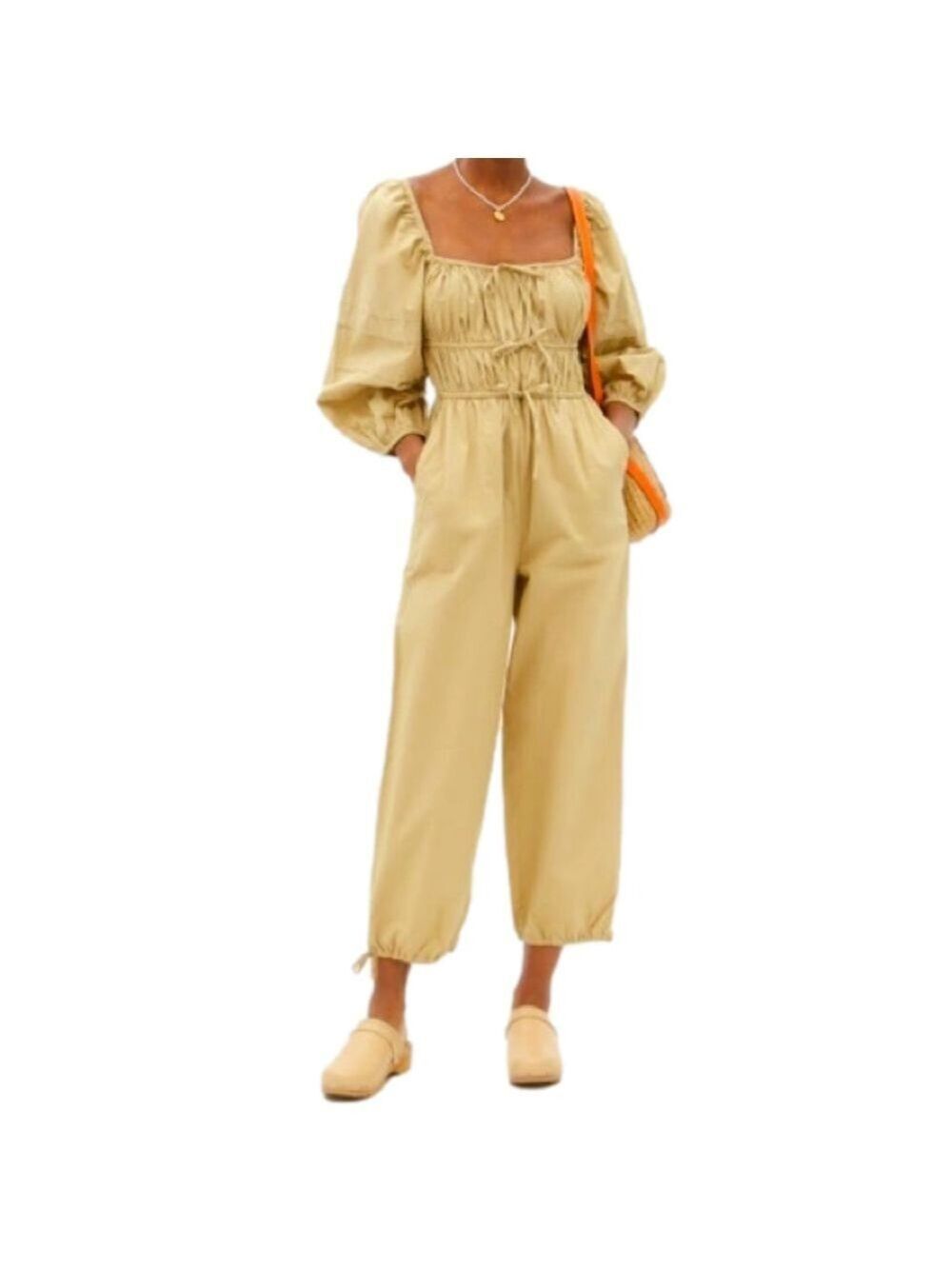 Ulla Johnson Amalie Boho Cotton Jumpsuit Romper